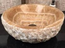 Dışı Patlatma Bal Oniks Mermer Lavabo & Evye