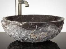 Özel Tasarım Dark Emparador Lavabo & Evye