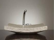 Rustik Yeşil Yaprak Mermer Lavabo & Evye