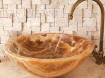 Bal Çanak Oniks Mermer Lavabo & Evye