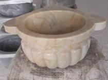 Kavun Dilimli Sarılı Mermer Kurna