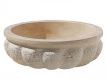 Kavun Dilimli Traverten Lavabo & Evye