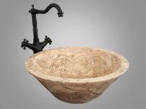 Noçe Ceviz Traverten Lavabo & Evye